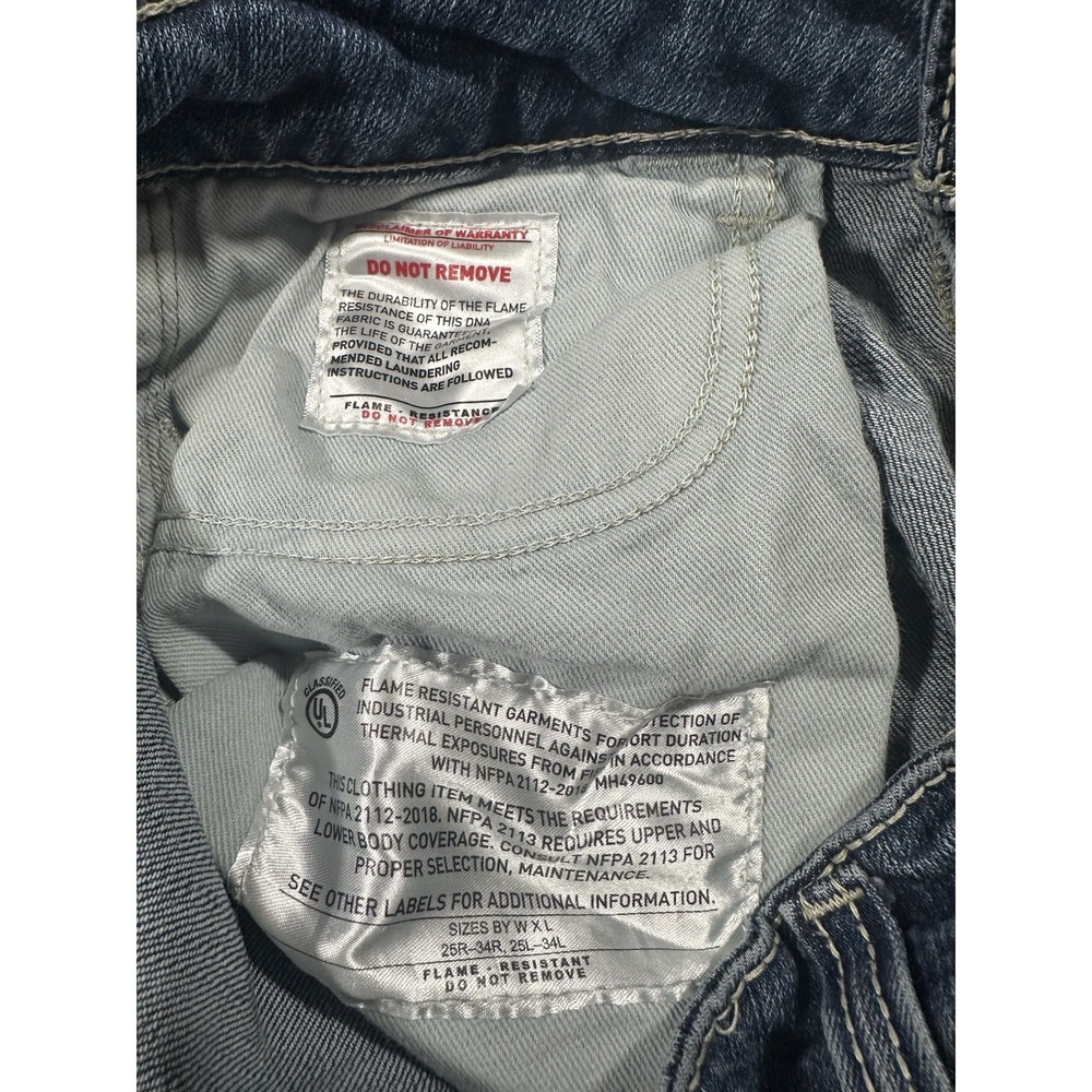 Ariat FR Mid Rise Boot Cut Jeans Women 31R USA Flame Resistant Work Western CAT2 - Picture 5 of 14